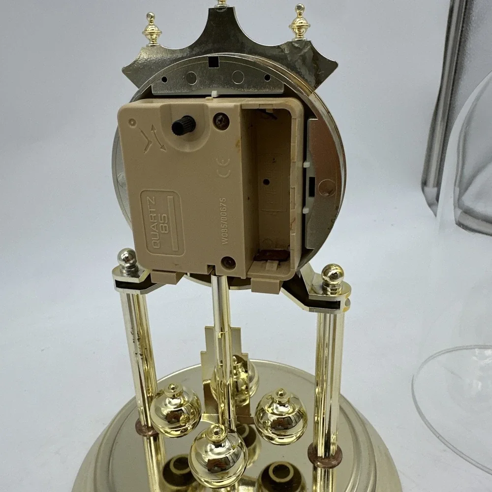 Vintage Chronos Mantel Dome Top Quartz Battery‎ Operated Anniversary Clock EUC